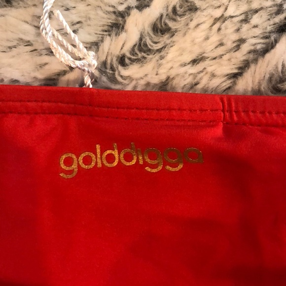 Brand new XS w/ tags red Golddigga bikini bottom, - Picture 3 of 7